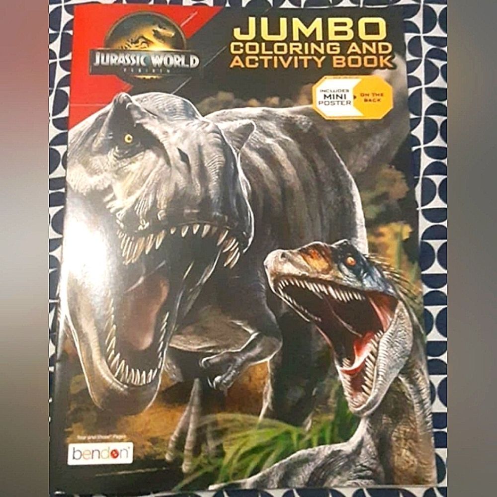 New Jurassic World Rebirth Coloring and Activity Book